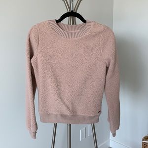 Abercrombie & Fitch pink sherpa sweatshirt. NWT
